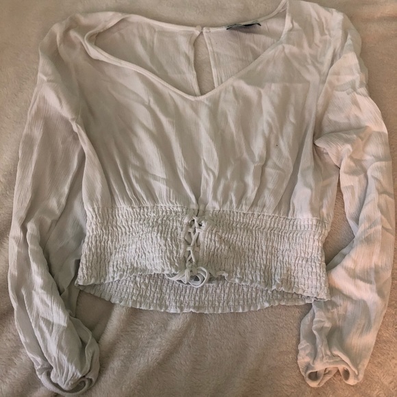 Hollister Blouse with Corset-Style Waist - Picture 1 of 7